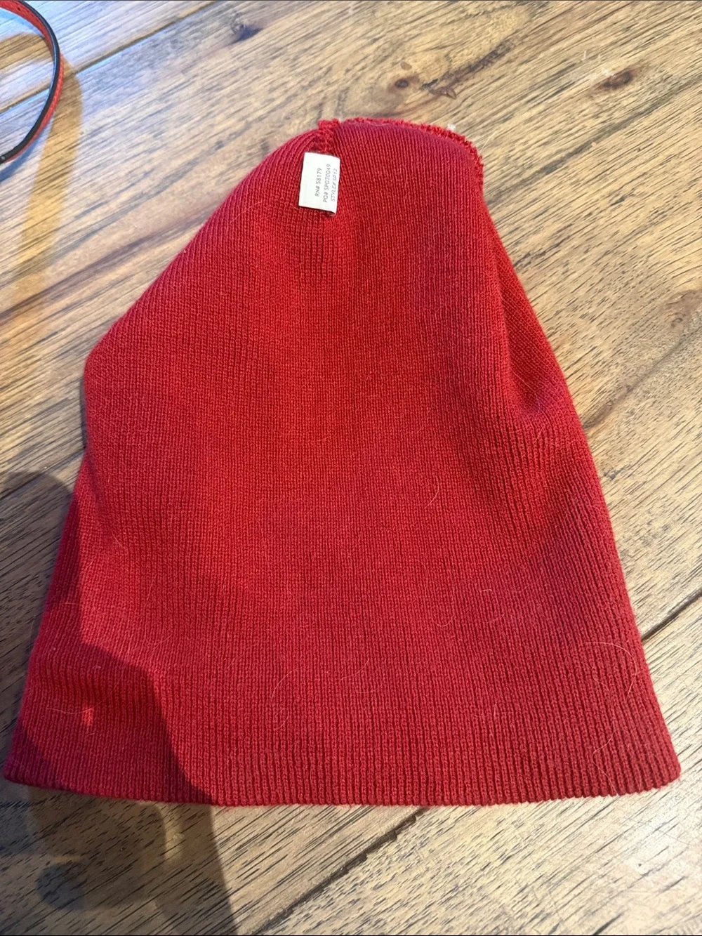 Dadwood Red Knit Cuffed Beanie